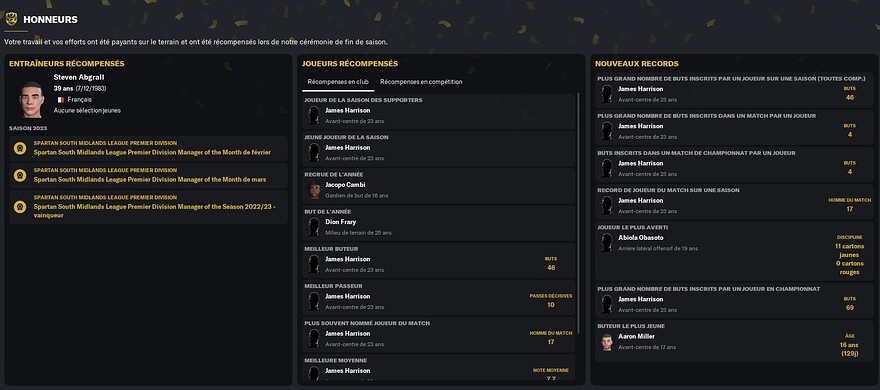 S2 - Bilan récompenses