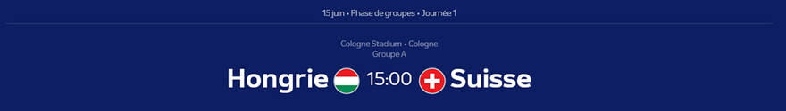 Euro 2024 • Hongrie - Suisse