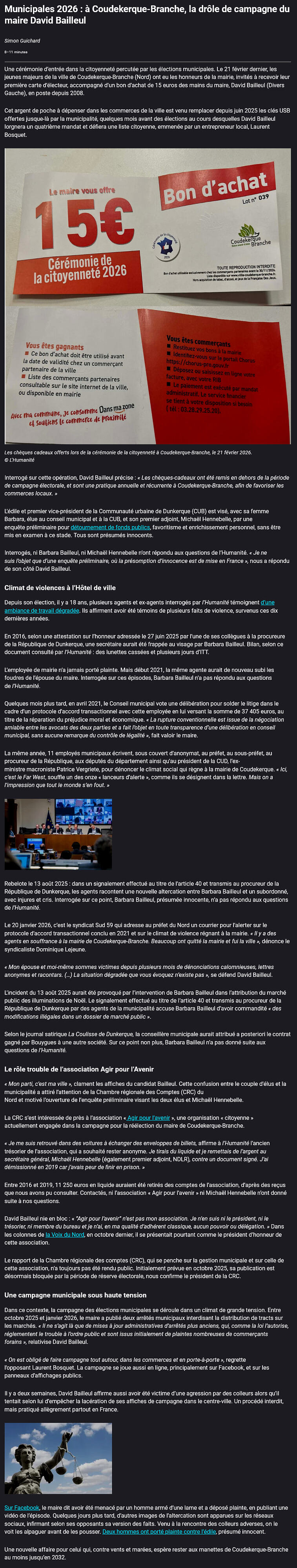 David Bailleul - L'Humanité