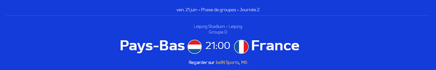 Euro 2024 • Pays-Bas - France