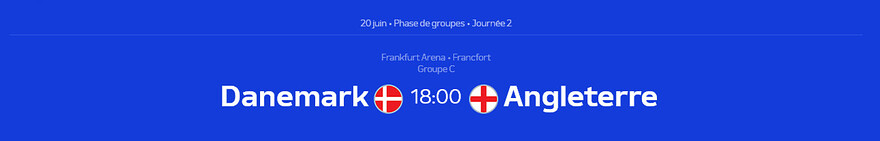 Euro 2024 • Danemark - Angleterre