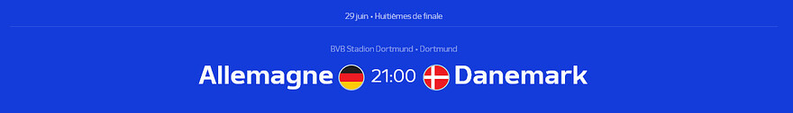 Euro 2024 • Allemagne - Danemark