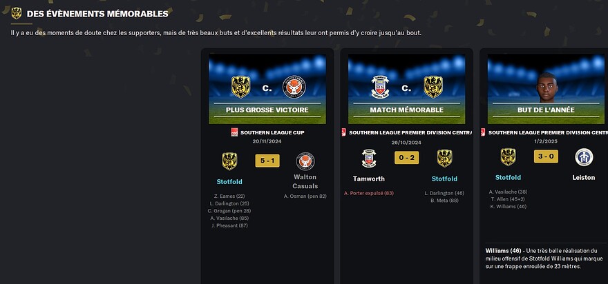 S4 - Bilan évènements