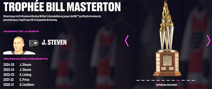 S2 - Trophée Masterton