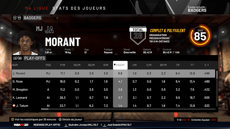 stats po joueurs pds