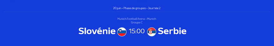 Euro 2024 • Slovénie - Serbie