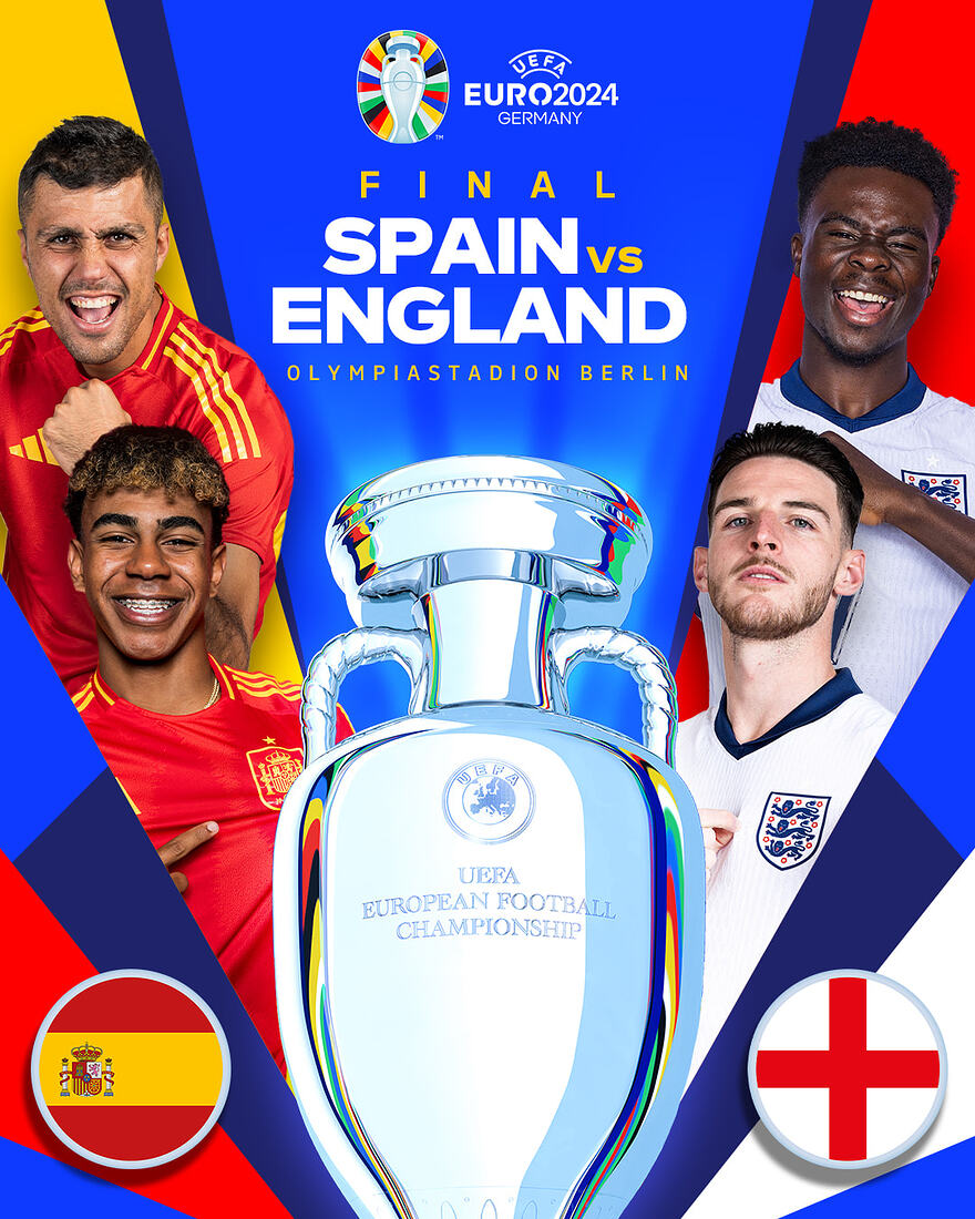 Finale Euro 2024 • Espagne - Angleterre