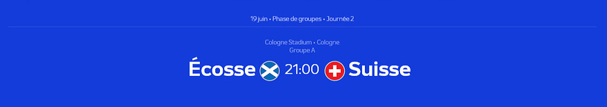 Euro 2024 • Écosse - Suisse