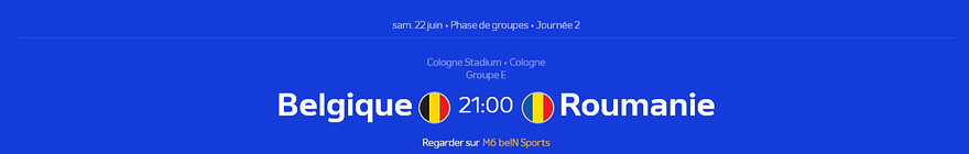 Euro 2024 • Belgique - Roumanie