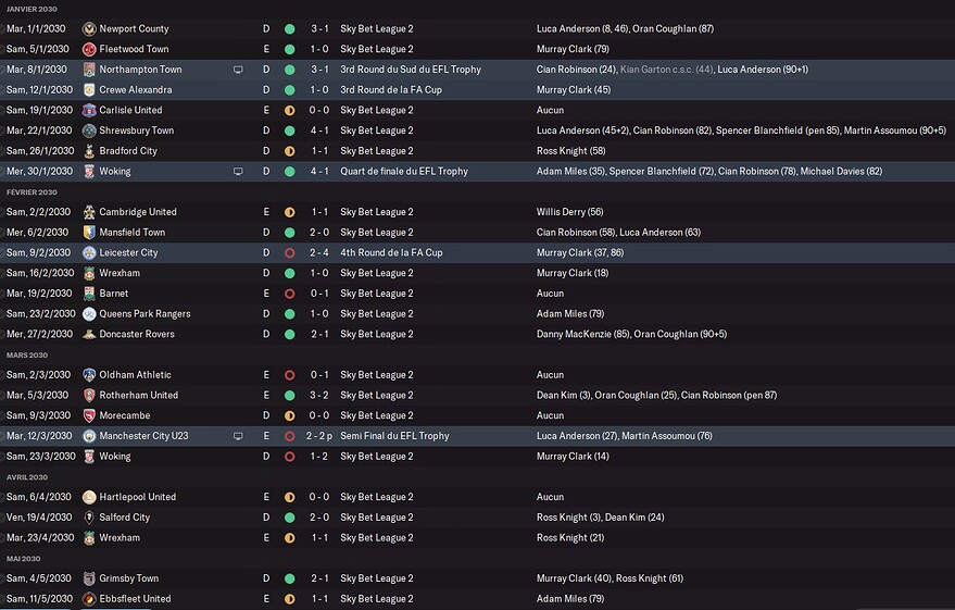 S9 - Calendrier final