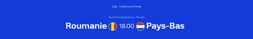 Euro 2024 • Roumanie - Pays-Bas