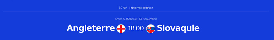 Euro 2024 • Angleterre - Slovaquie