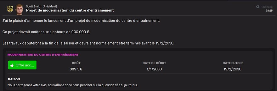S9 - Centre entraînement