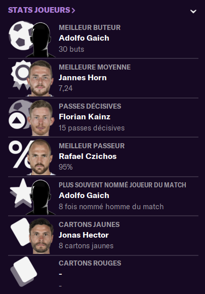 Stats joueurs