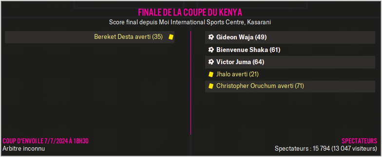 FS - Finale Coupe du Kenya
