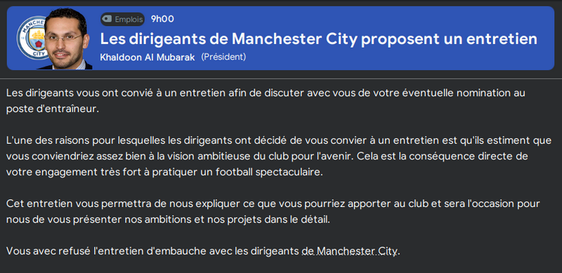 Monaco & Man City refusé, 75%