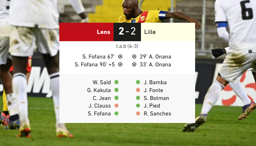 2022-01-12 16_27_42-Lens 2-2 Lille, Coupe de France , résultat et résumé du match (04_01_2022) - L'É
