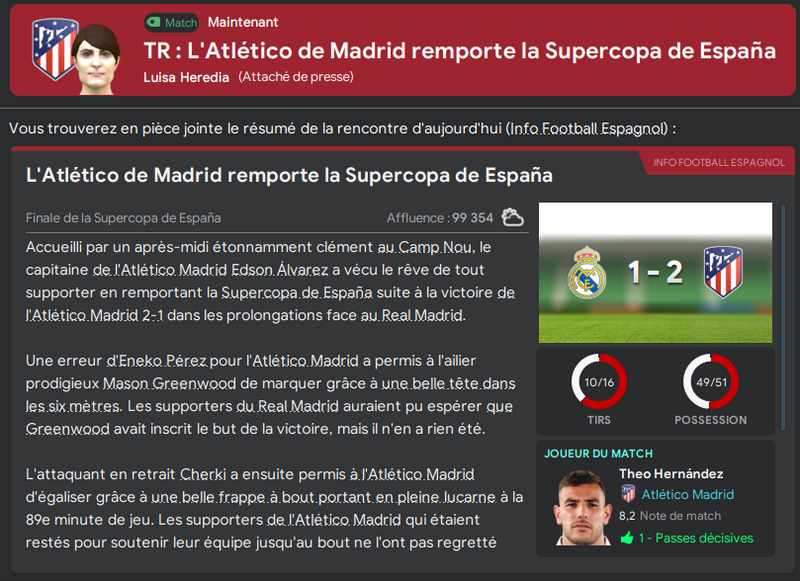 Super Coupe d'Espagne (depuis 2013), 75%